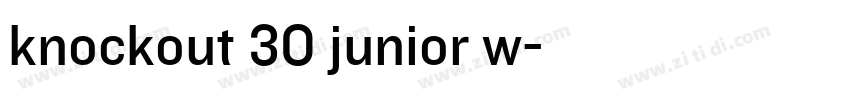 knockout 30 junior w字体转换
